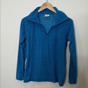 Columbia Women’s Blue Quarter-Zip Sweatshirt – Size Small